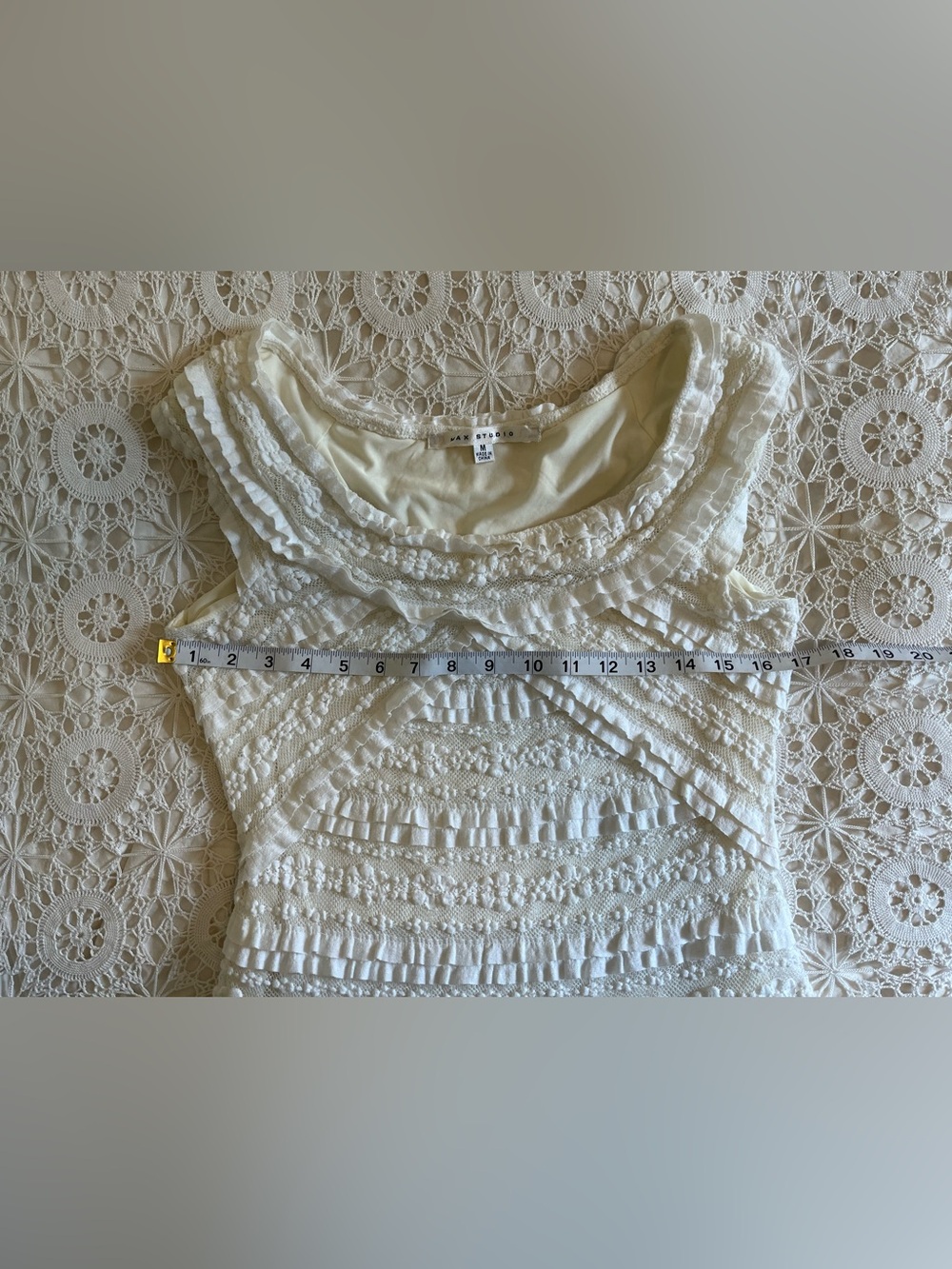 Y2k Max Studio white floral lace dress - Picture 4 of 7